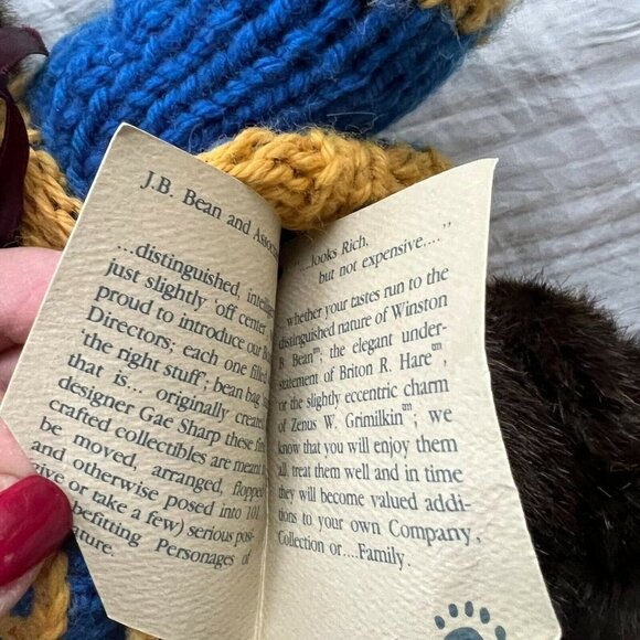 Boyd’s‎ Bears J. B. Bean & Associates Teddy Plush Stuffed Animal Flawed Sweater - Picture 3 of 5